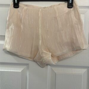 Elegant Cream Women's Shorts